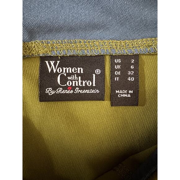 Women with Control 2 Olive Pants Smooth & Sleek Capri Stretch Shapewear NWT - Picture 10 of 12